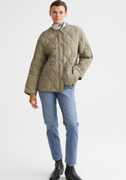 Veste kimono matelassée | Maëlle Kaki doux / S