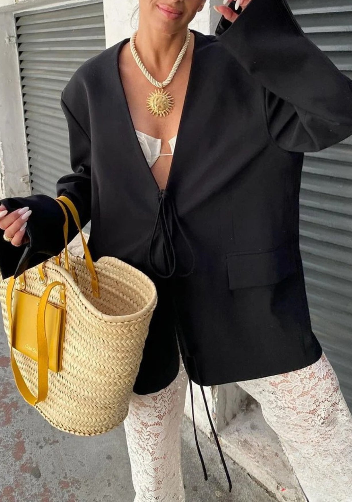 Veste kimono moderne | Emma Noir / XS