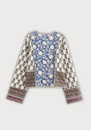 Veste kimono matelassée patchwork femme