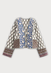 Veste kimono matelassée patchwork femme