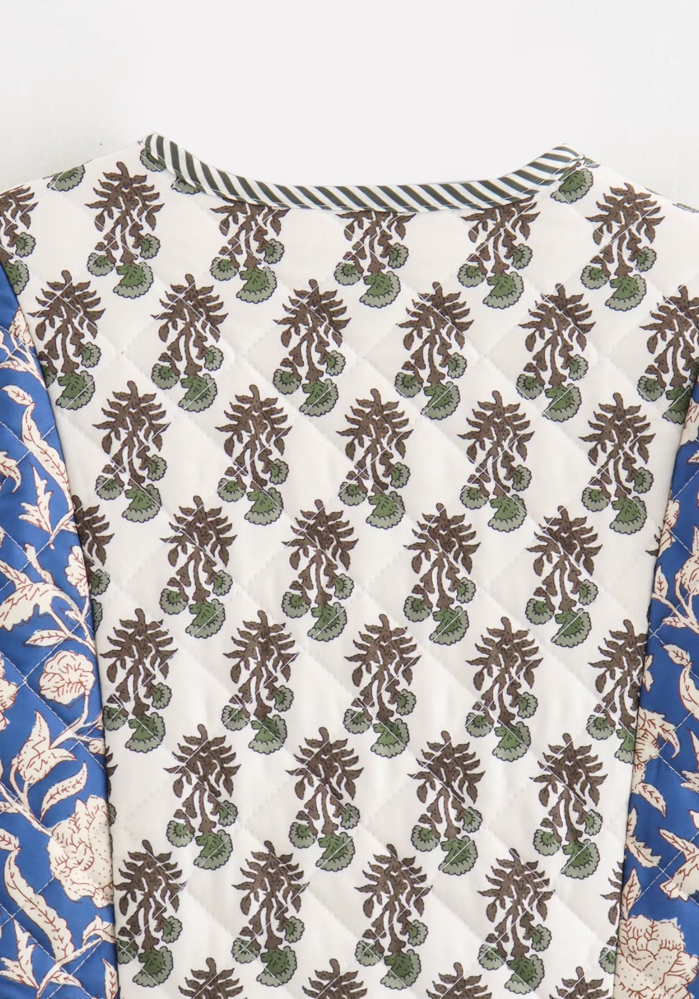 Veste kimono matelassée patchwork femme