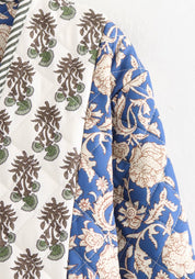 Veste kimono matelassée patchwork femme