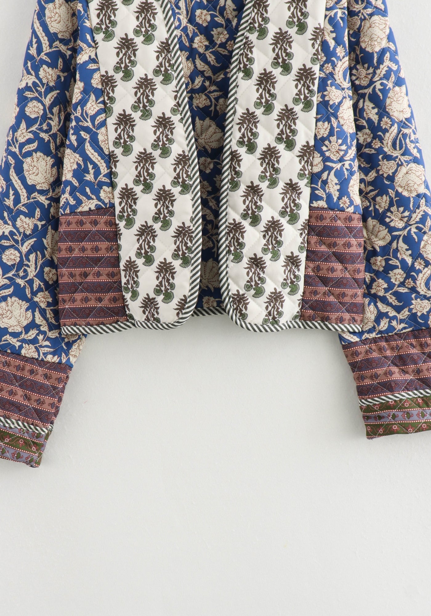 Veste kimono matelassée patchwork femme