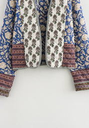 Veste kimono matelassée patchwork femme