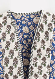 Veste kimono matelassée patchwork femme