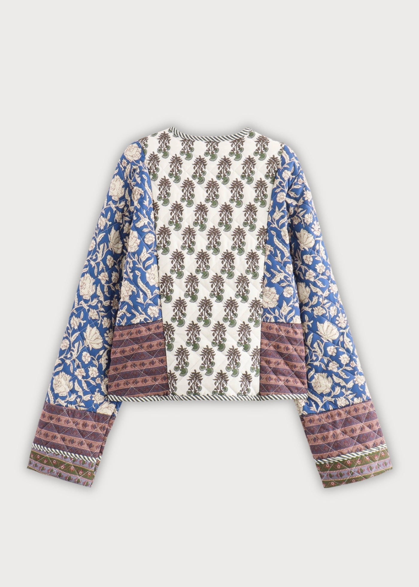 Veste kimono matelassée patchwork femme