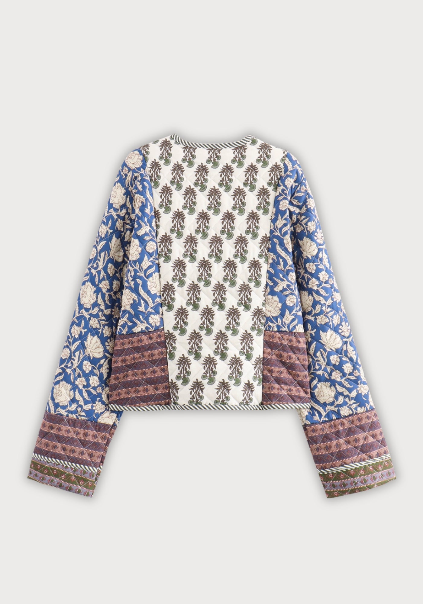 Veste kimono matelassée patchwork femme