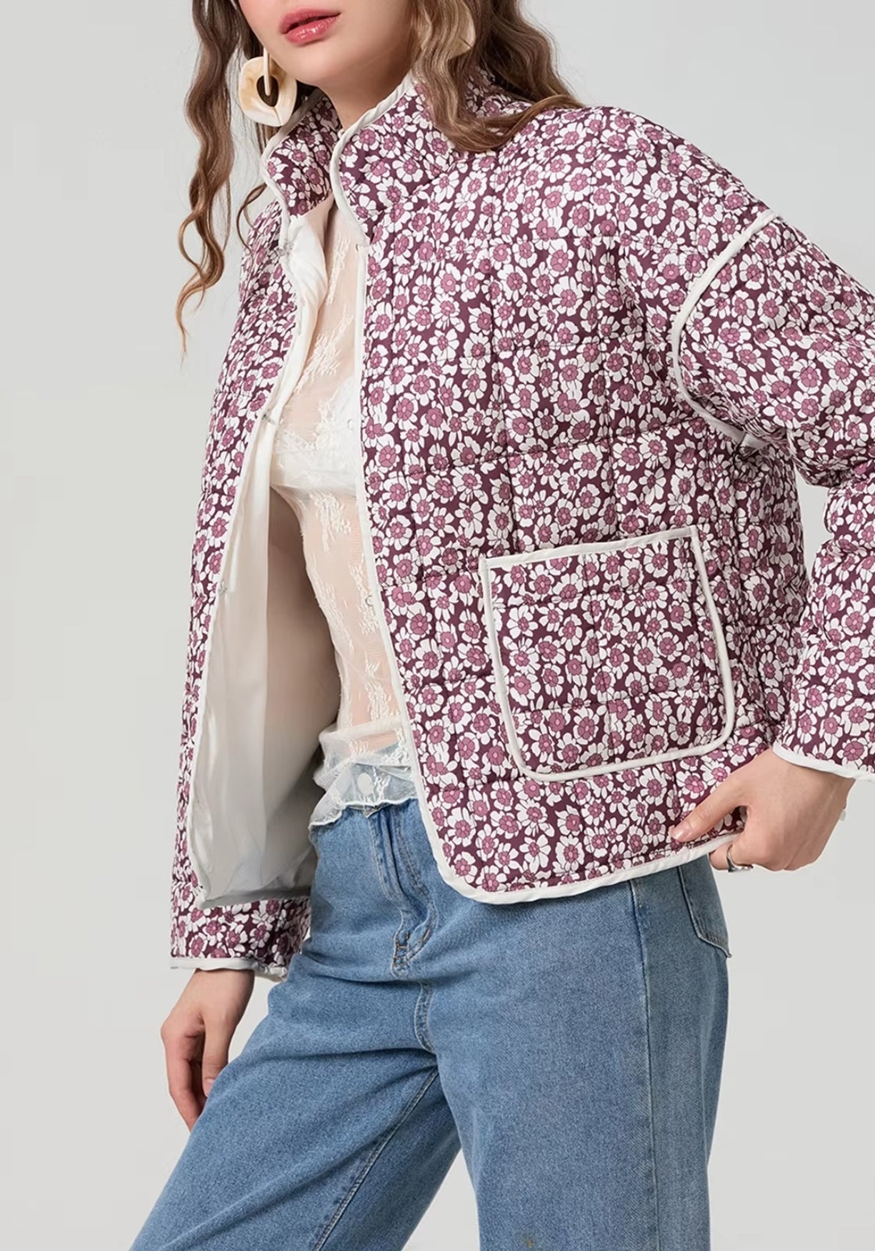 Veste kimono prune | Colette