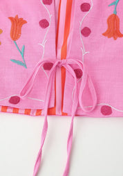 Veste Kimono Rose Femme