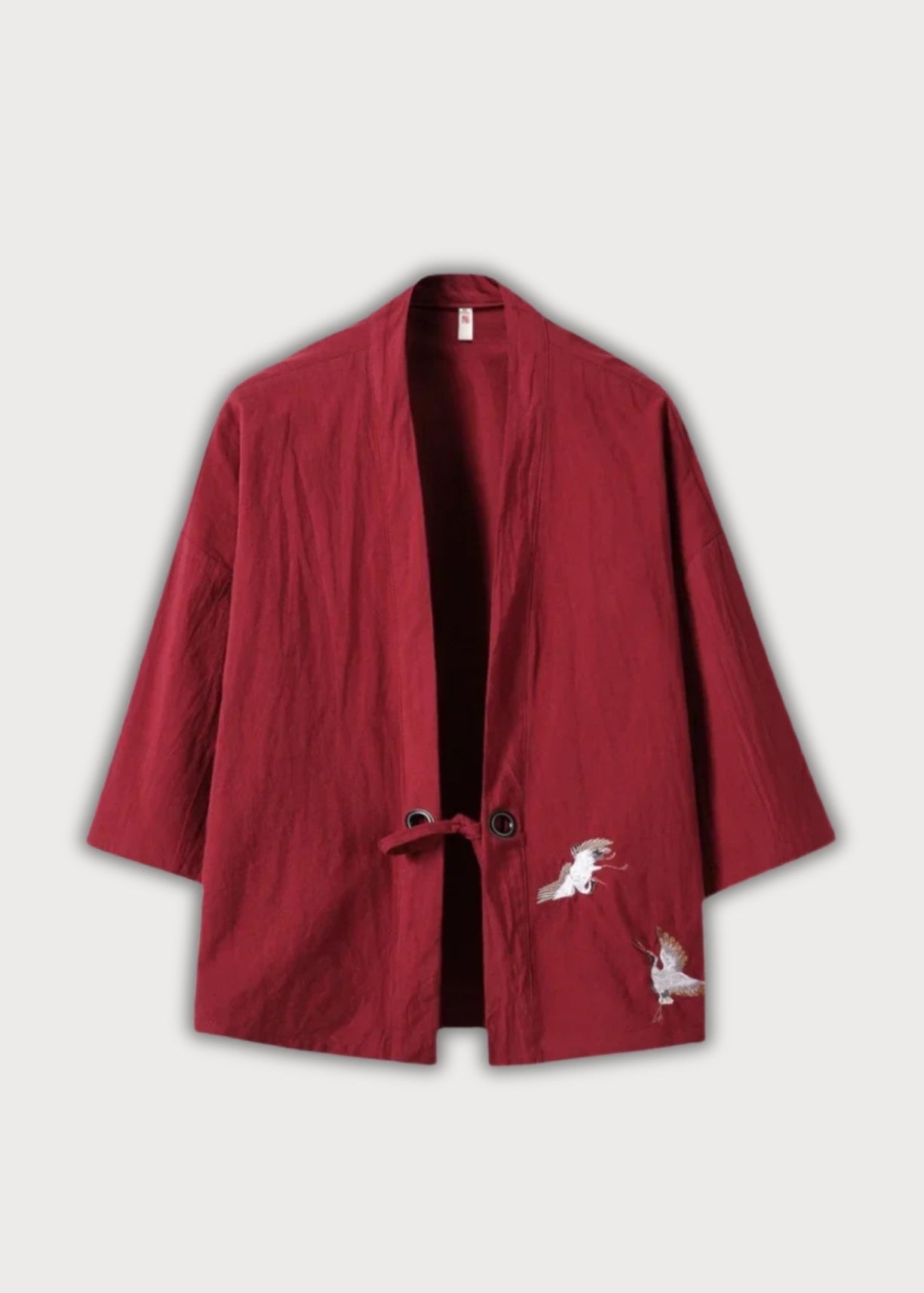 veste kimono rouge Faucon céleste