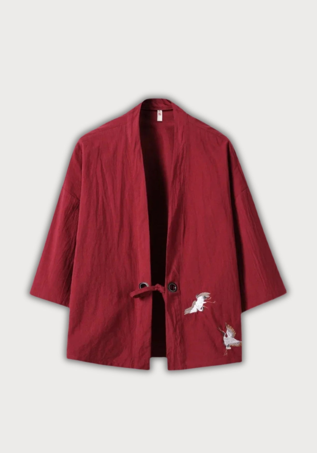 veste kimono rouge Faucon céleste
