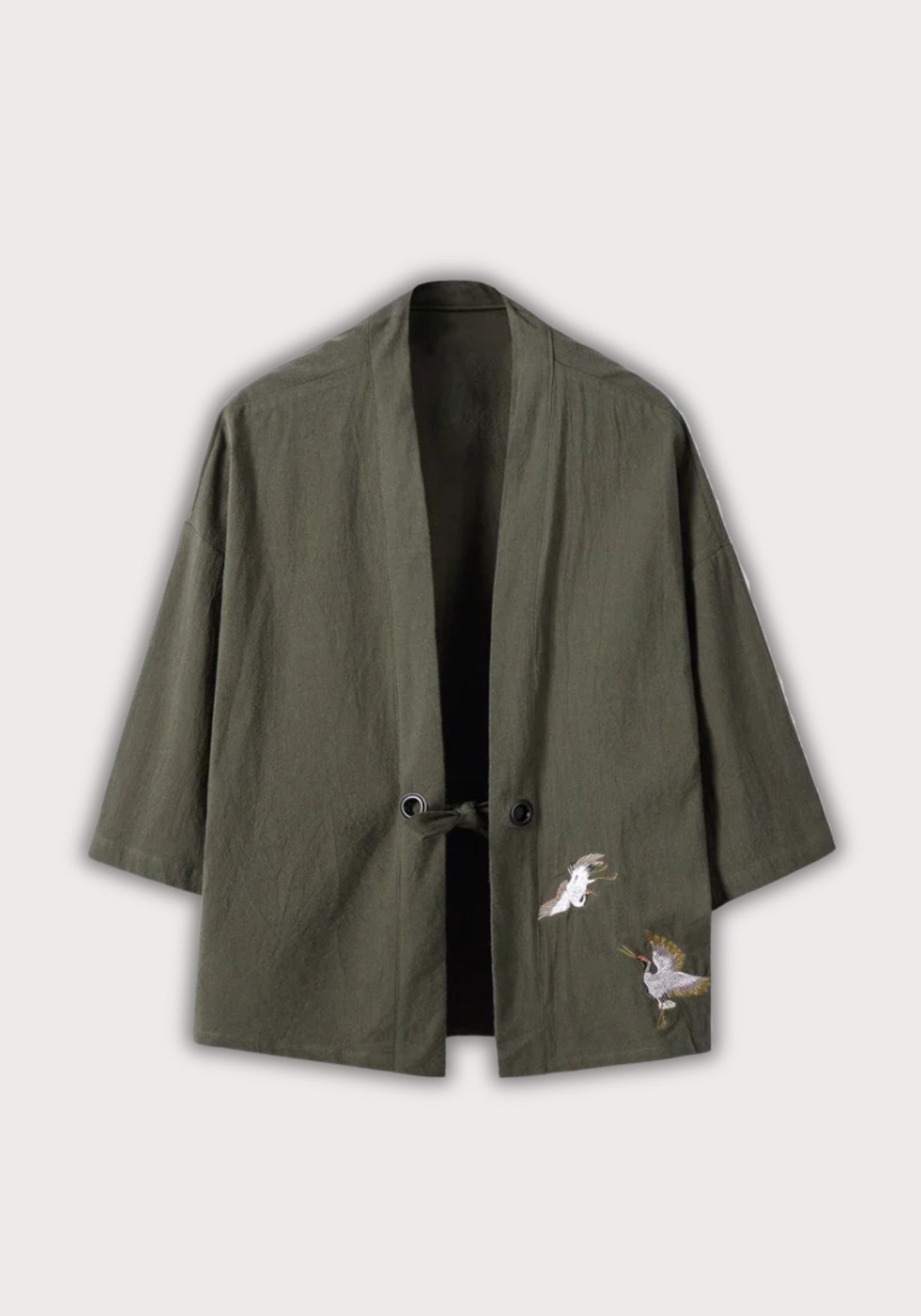 veste kimono verte Faucon céleste